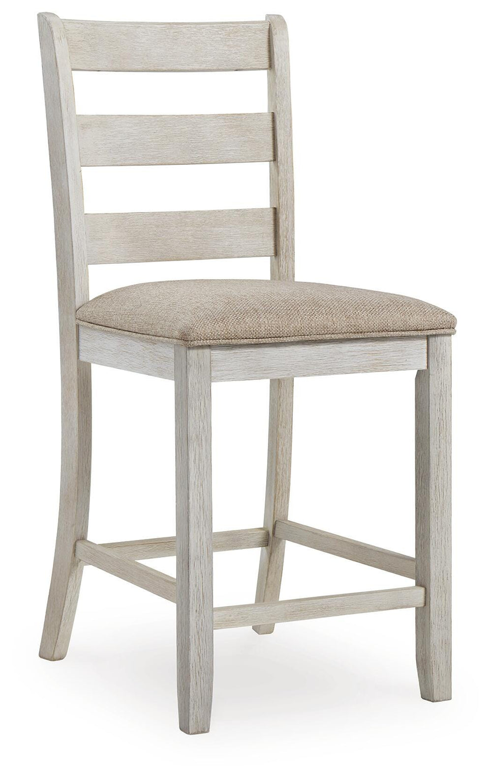 Skempton Counter Height Dining Table and 4 Barstools - White/Light Brown (4)