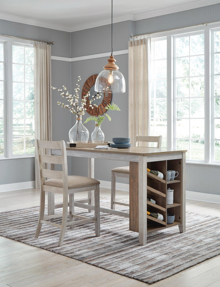 Skempton Counter Height Dining Table - White (6)