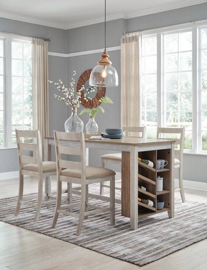Skempton Counter Height Dining Table - White (7)