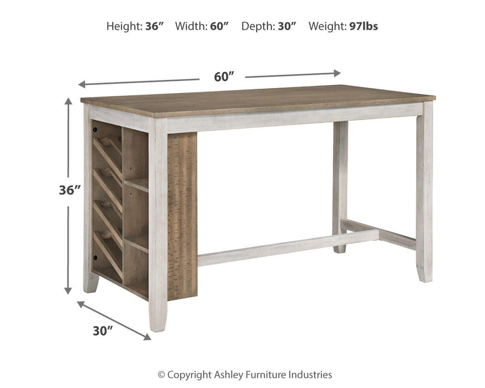 Skempton Counter Height Dining Table - White (4)