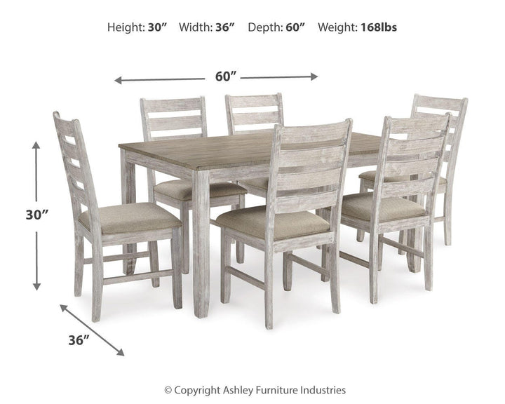 Skempton Dining Table and Chairs (Set of 7) - White (3)
