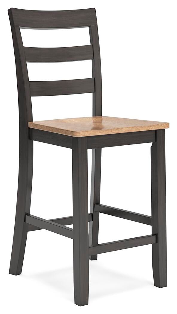 Gesthaven Counter Height Dining Table and 4 Barstools - Natural/Brown (3)