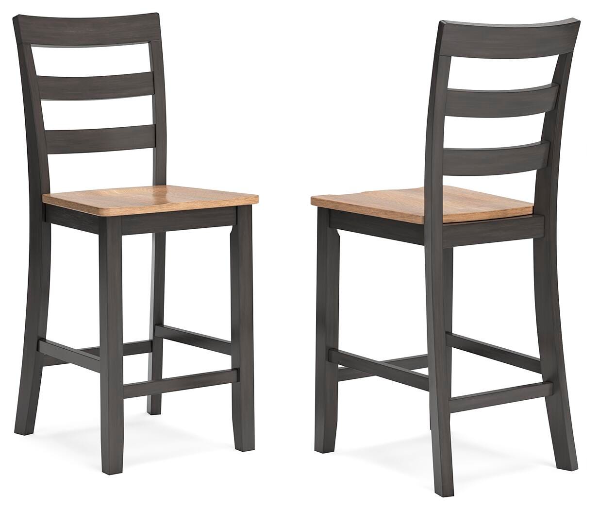 Gesthaven Counter Height Barstool - Dark Brown (1)