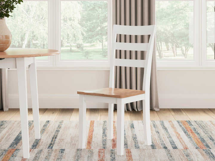 Gesthaven Dining Chair (Set of 2) - Natural/White (8)