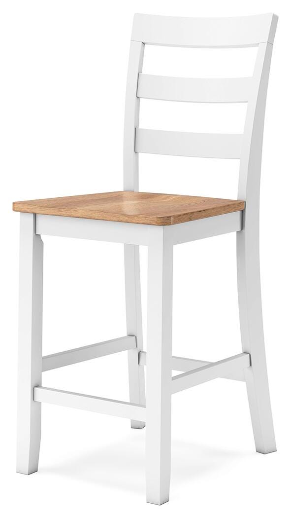 Gesthaven Counter Height Barstool (Set of 2) - Natural/White (3)
