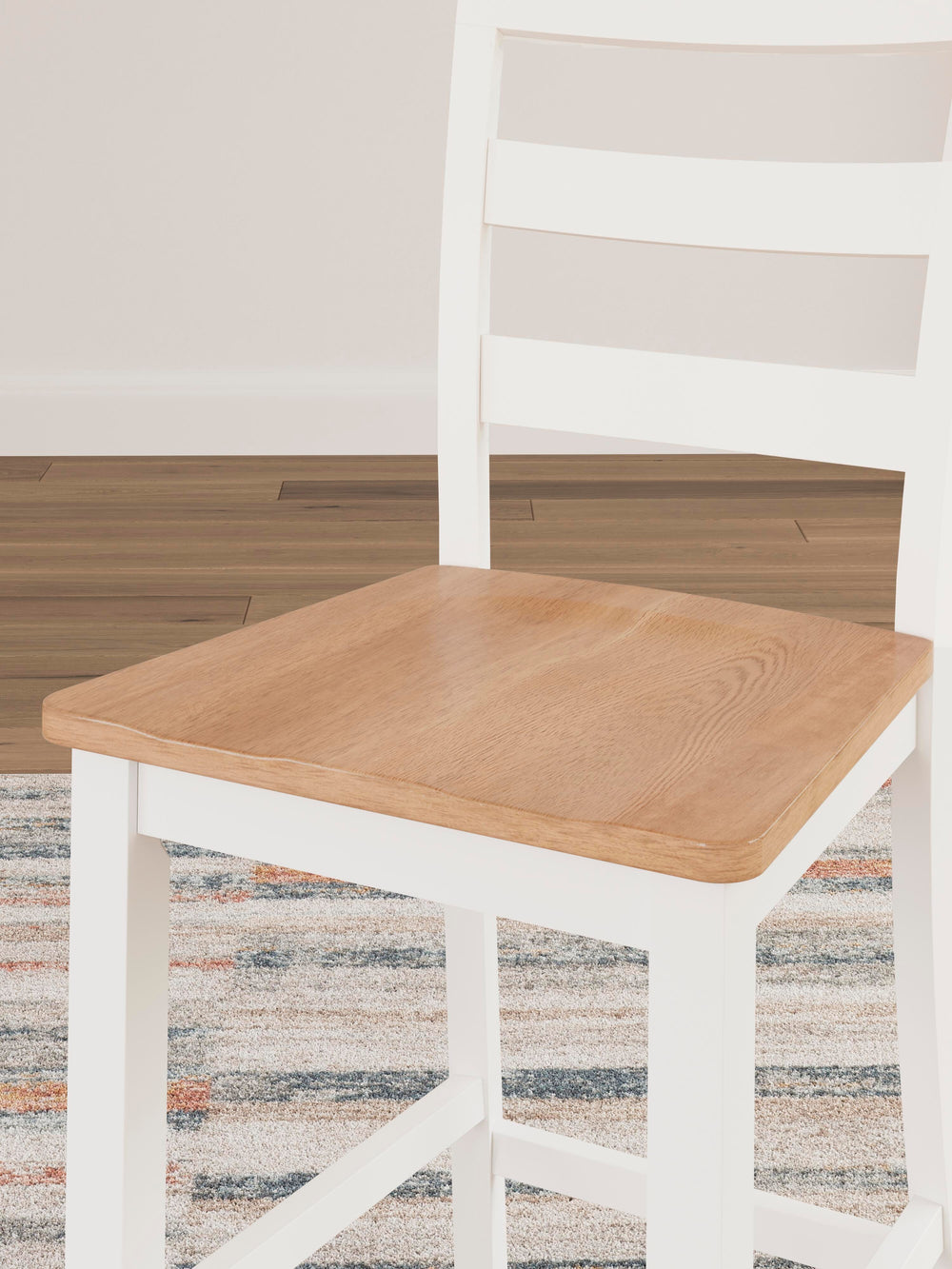 Gesthaven Counter Height Barstool (Set of 2) - Natural/White (10)