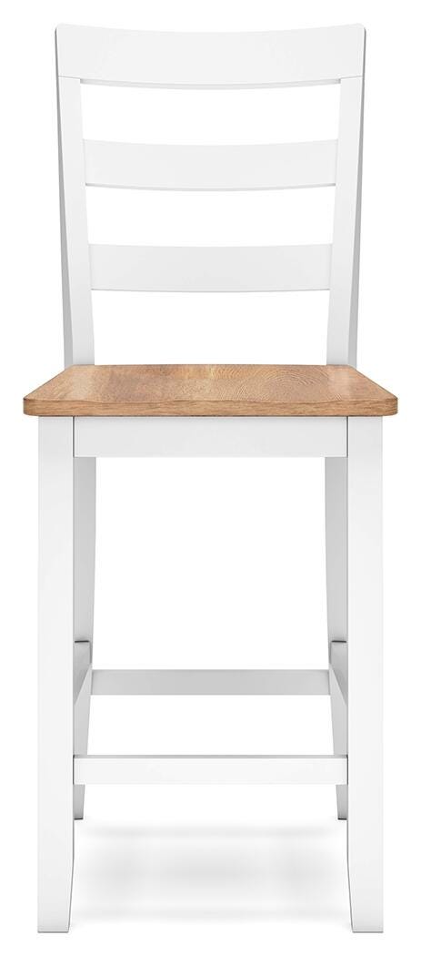 Gesthaven Counter Height Barstool (Set of 2) - Natural/White (5)