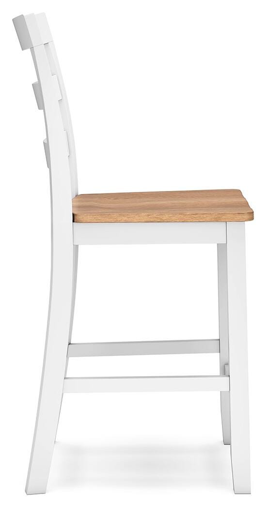 Gesthaven Counter Height Barstool (Set of 2) - Natural/White (8)
