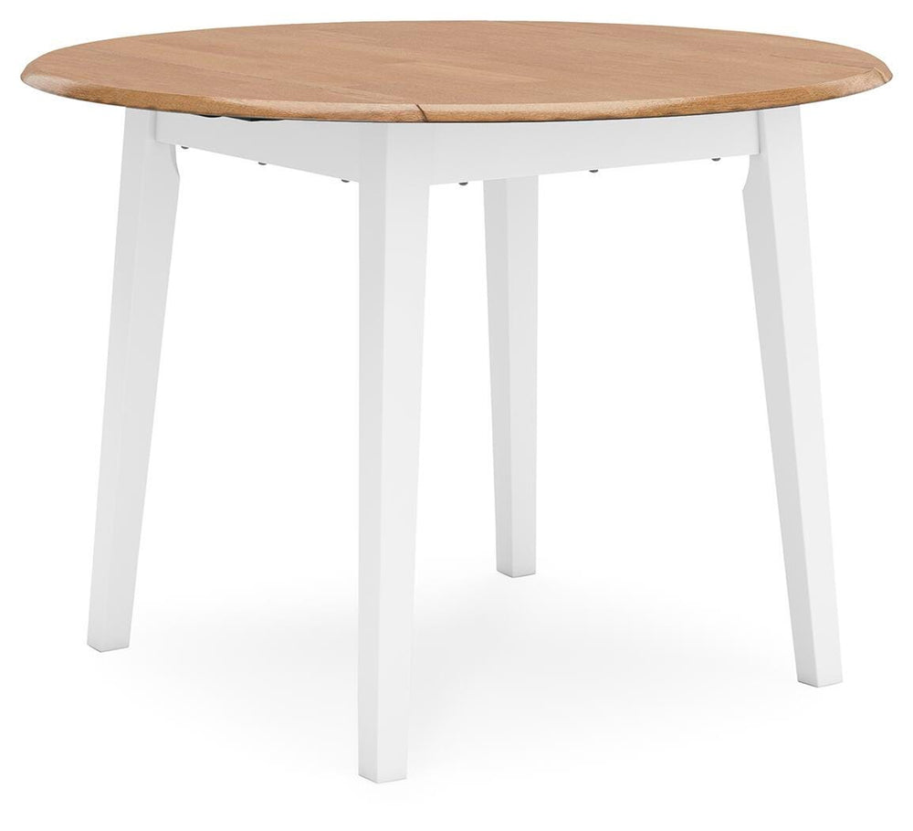 Gesthaven Dining Table and 4 Chairs - Natural/White (4)