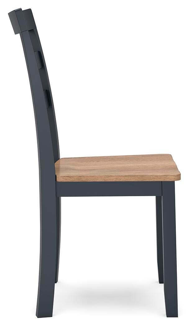 Gesthaven Dining Chair (Set of 2) - Natural/Blue (7)