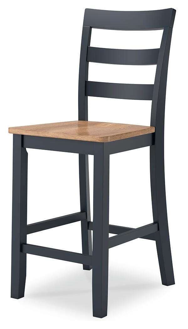Gesthaven Counter Height Barstool - Blue (3)