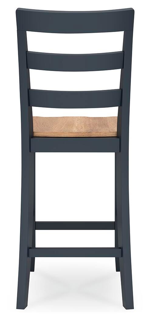 Gesthaven Counter Height Dining Table and 2 Barstools - Natural/Blue (10)