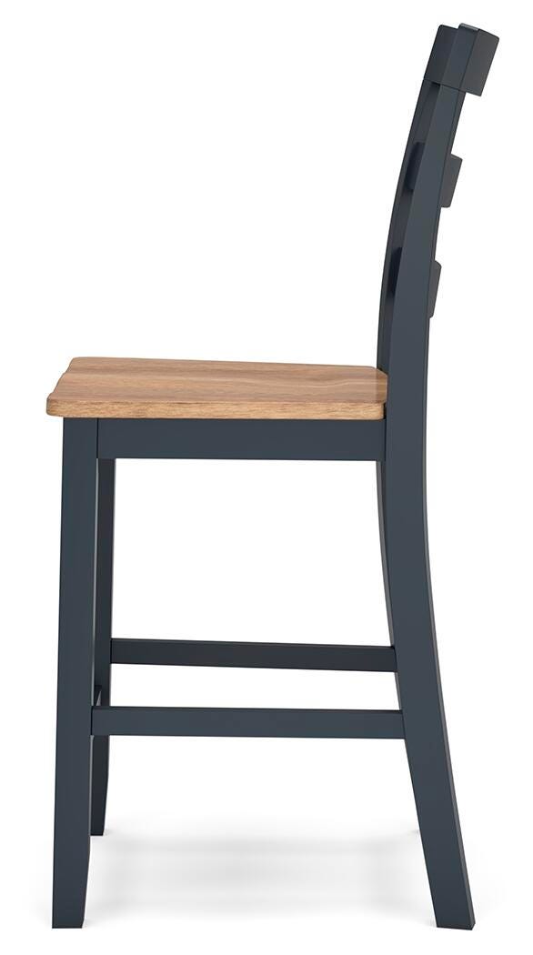 Gesthaven Counter Height Barstool - Blue (6)