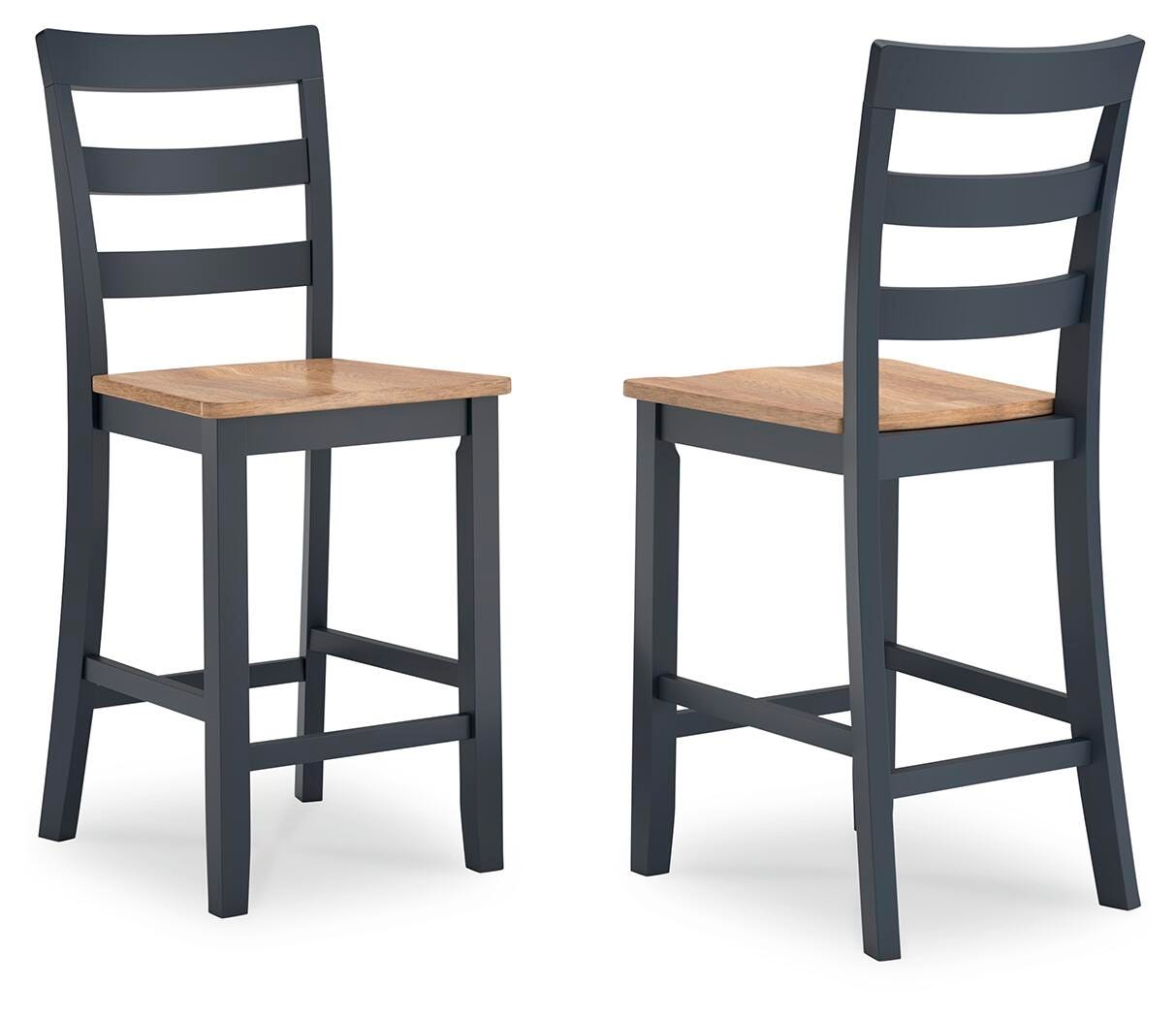 Gesthaven Counter Height Barstool - Blue (2)