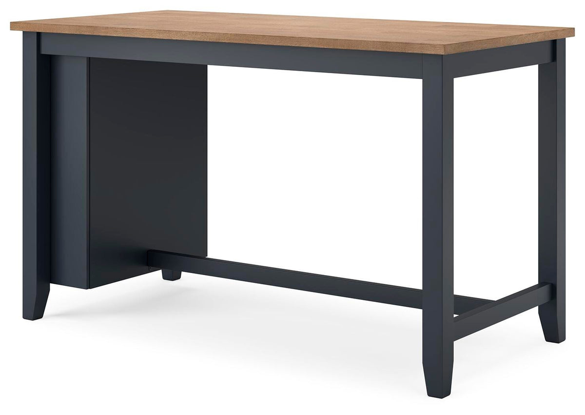 Gesthaven Counter Height Dining Table and 2 Barstools - Natural/Blue (2)