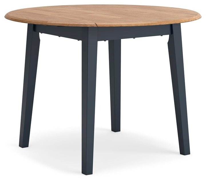 Gesthaven Dining Table and 4 Chairs - Natural/Blue (4)