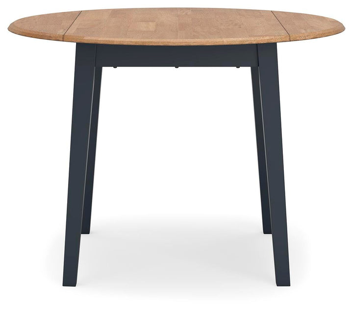 Gesthaven Dining Table and 2 Chairs - Natural/Blue (3)