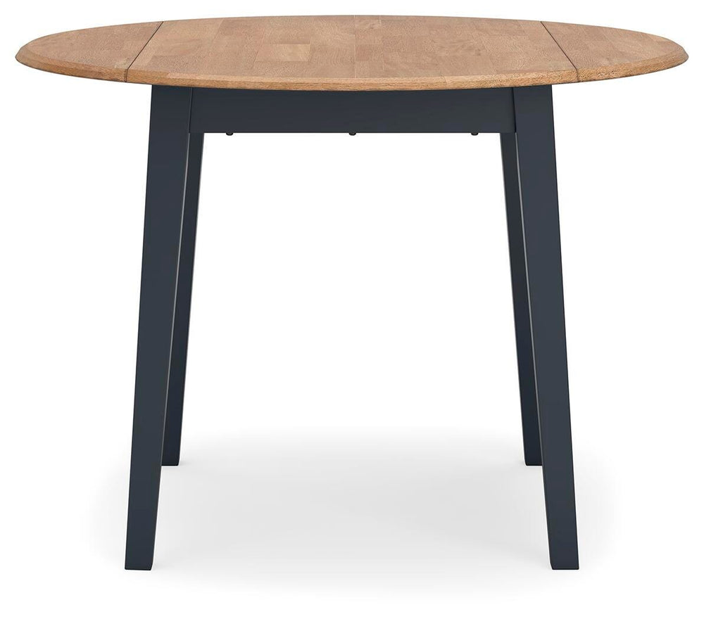 Gesthaven Dining Table and 2 Chairs - Natural/Blue (3)