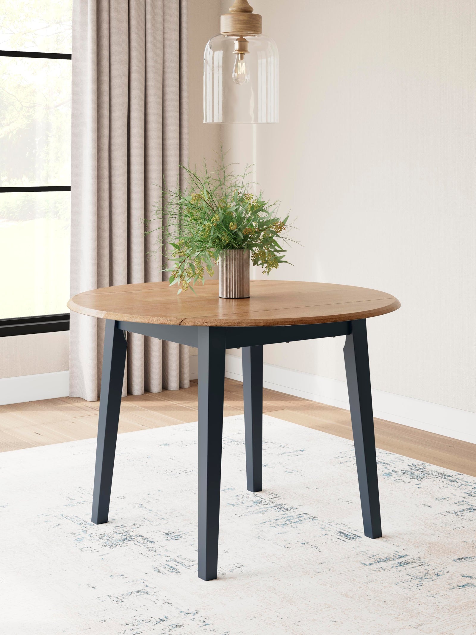 Gesthaven Dining Drop Leaf Table - Blue (2)