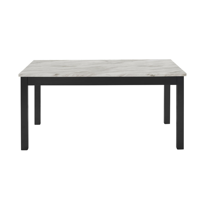 Celeste 64" Dining Table-Espresso/faux Marble