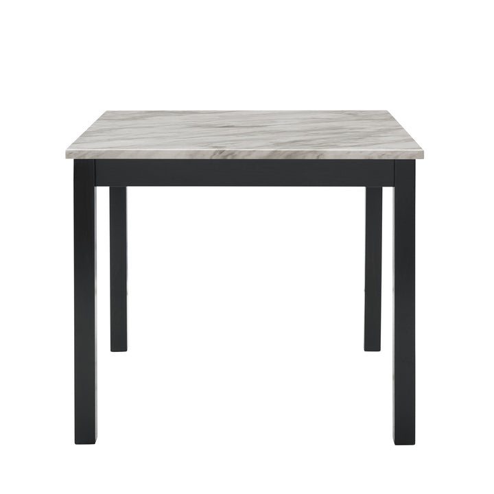 Celeste 5pc 42" Marble Finish Counter Table &amp; 4 Chairs-Gray