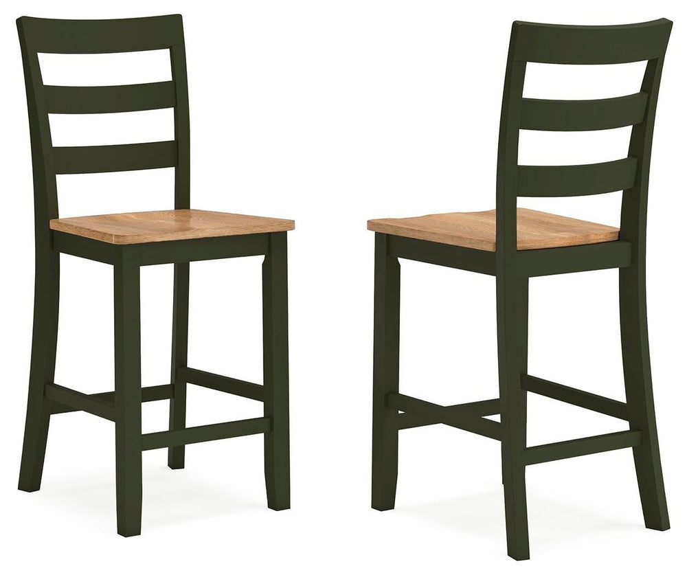 Gesthaven Counter Height Barstool - Green (1)