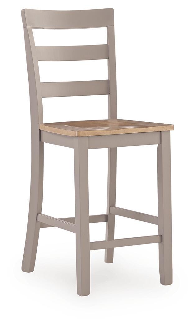 Harperfeld Counter Height Barstool - Natural/Gray (3)