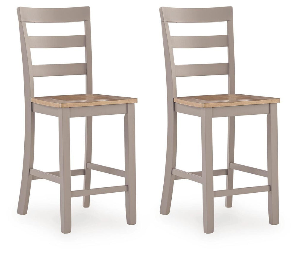 Harperfeld Counter Height Barstool - Natural/Gray (1)