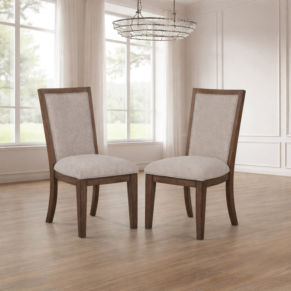 Augusta Upholstered Side Chair (2 Per Carton)-Rustic Brown
