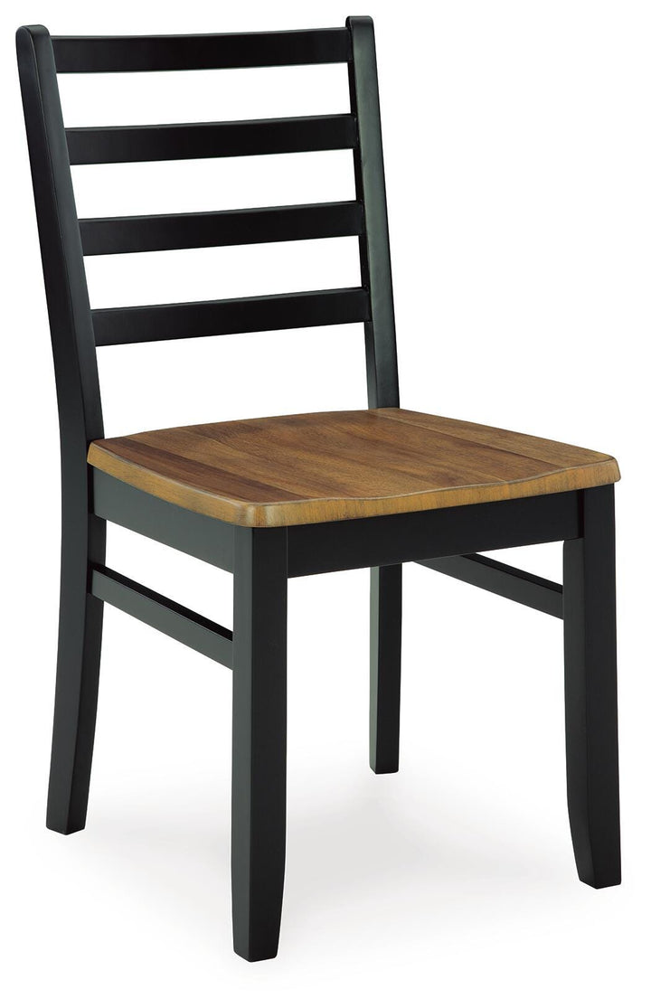Blondon Dining Table and 6 Chairs (Set of 7) - Dark Brown (3)