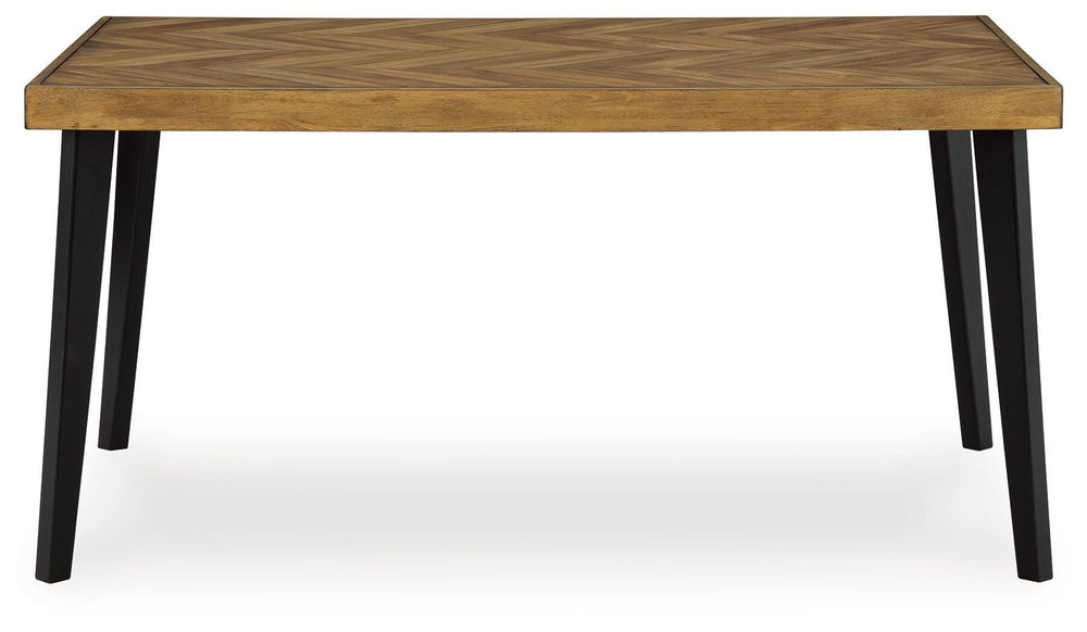 Blondon Dining Table and 6 Chairs (Set of 7) - Dark Brown (6)