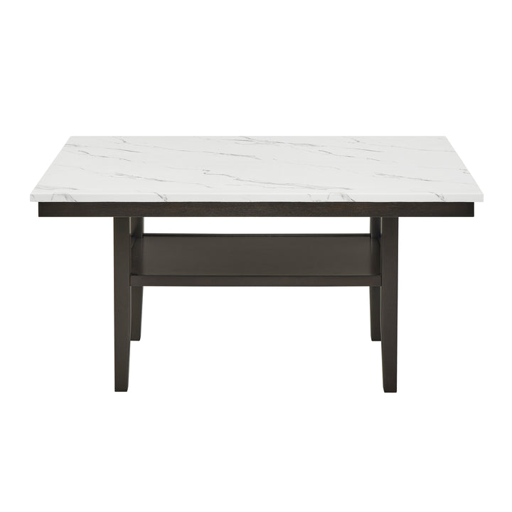 Carissa 60" Rectangle Dining Table W/storage Shelf