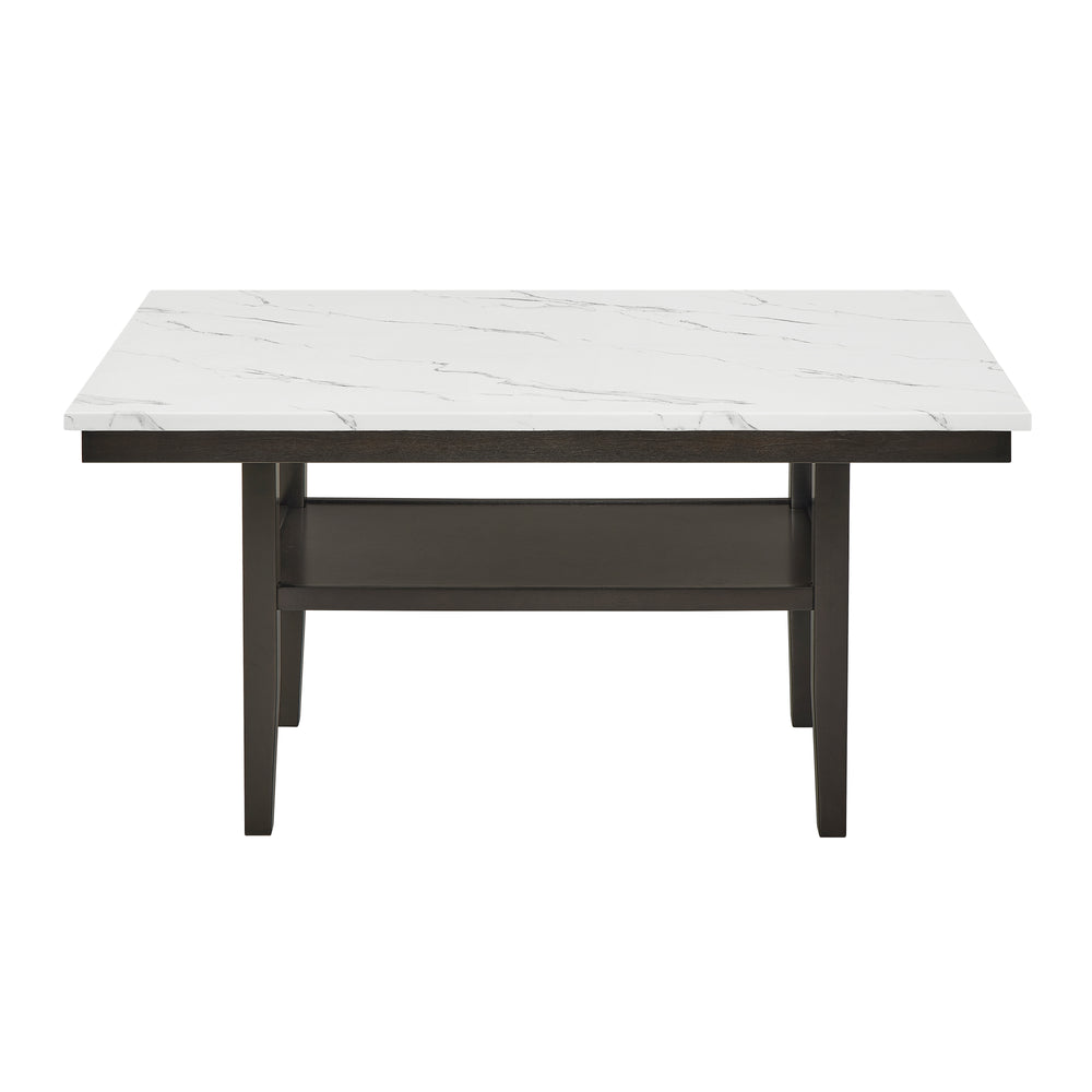 Carissa 60" Rectangle Dining Table W/storage Shelf
