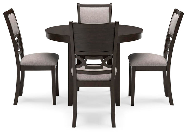 Langwest Dining Table and 4 Chairs (Set of 5) - Dark Brown (3)