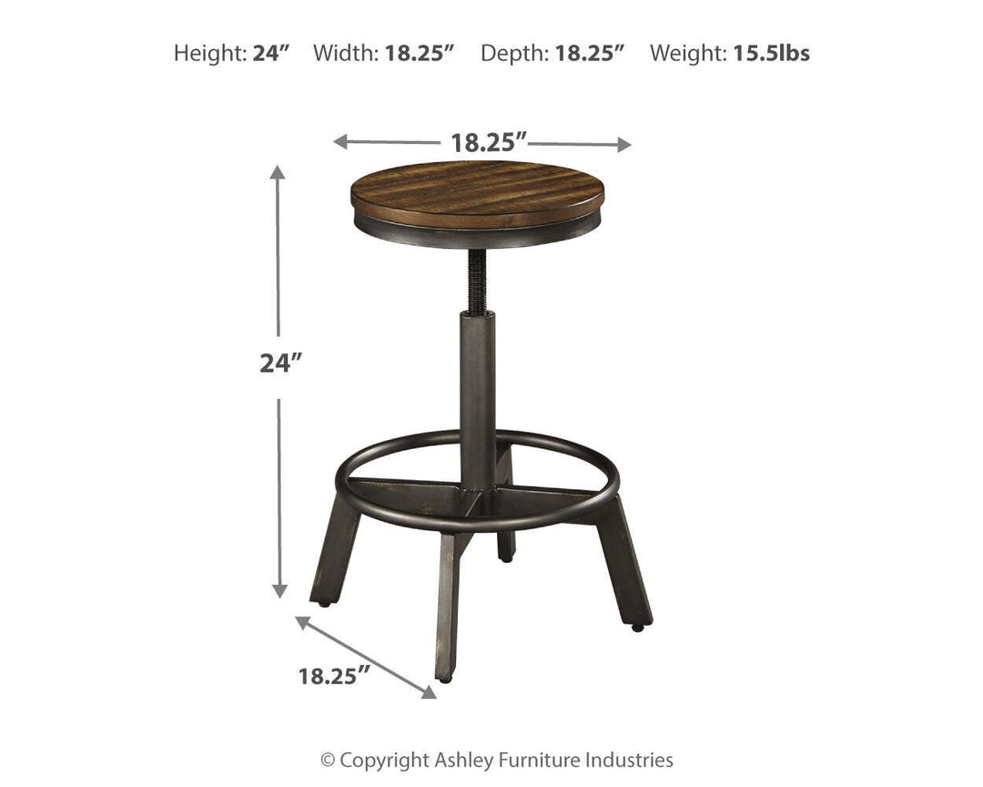 Torjin Counter Height Stool - Dark Brown (5)