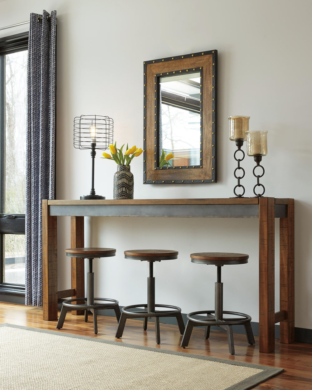 Torjin Counter Height Dining Table - Dark Brown (3)