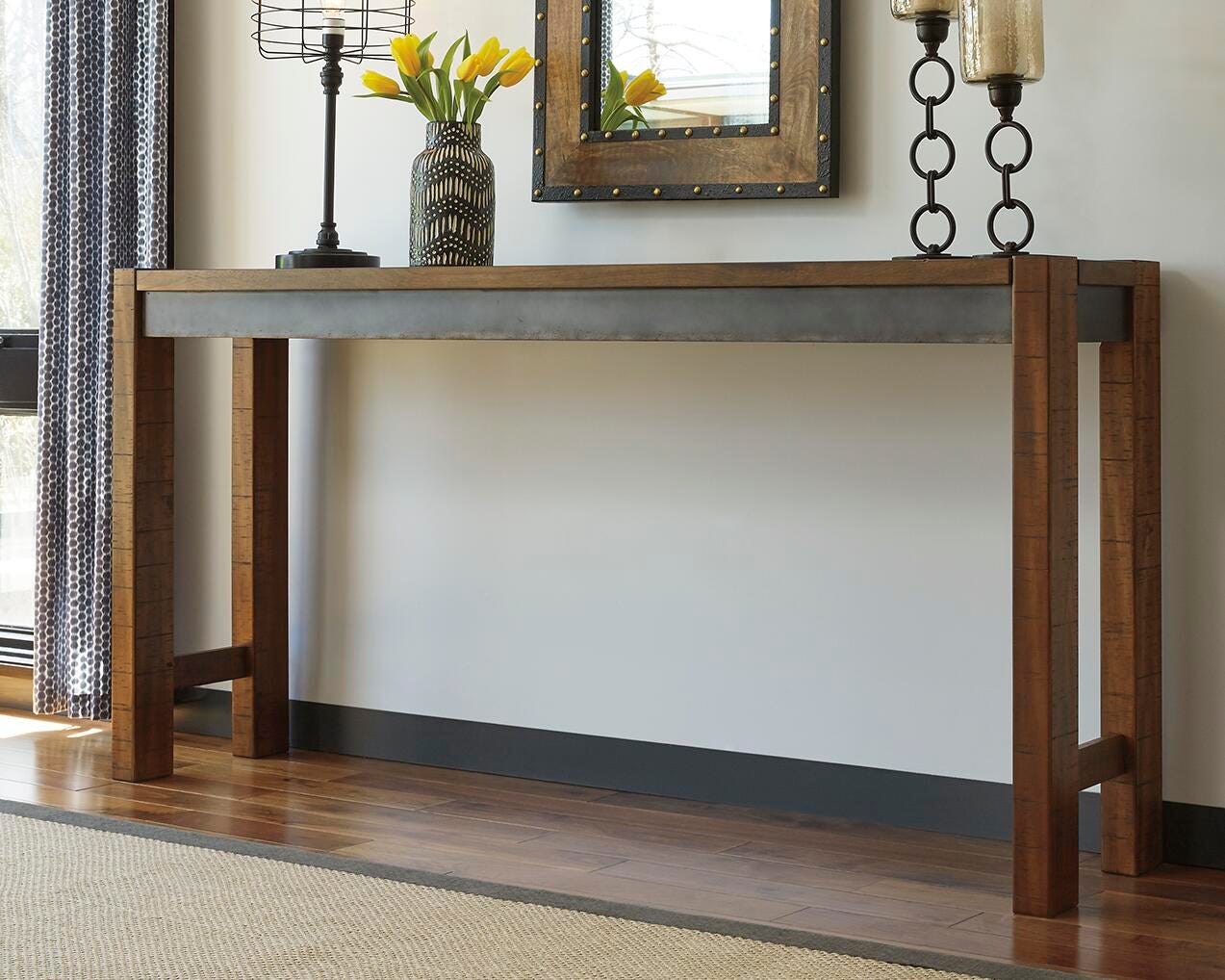 Torjin Counter Height Dining Table - Dark Brown (2)
