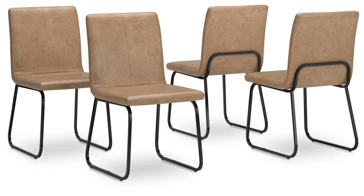 Pharwynn Dining Chair - Light Brown (4)