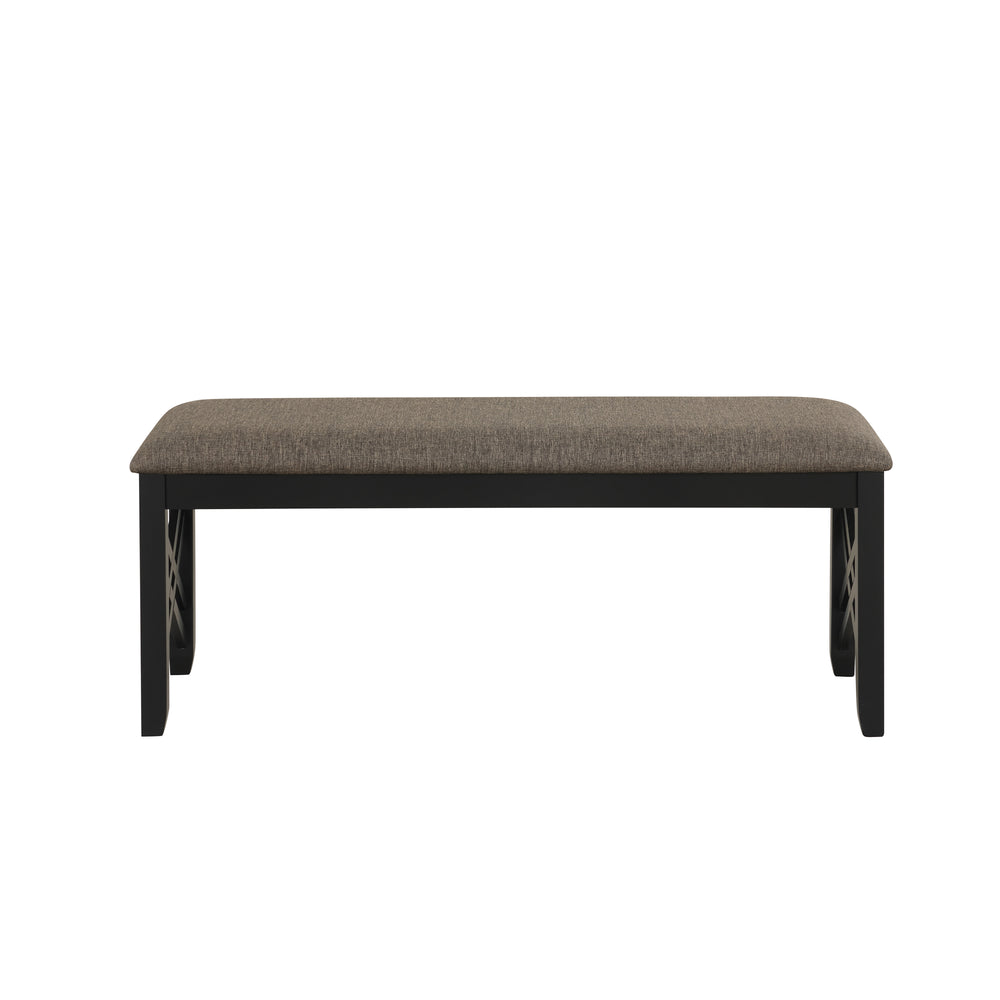 Potomac Dining Bench-Brown/black