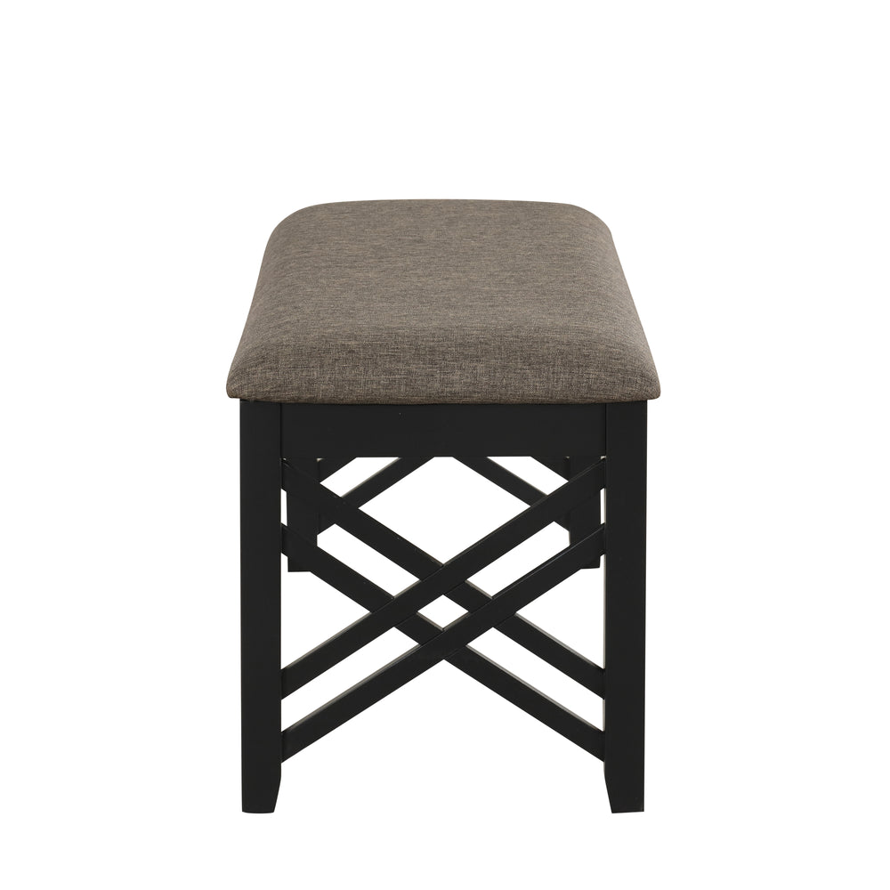 Potomac Dining Bench-Brown/black