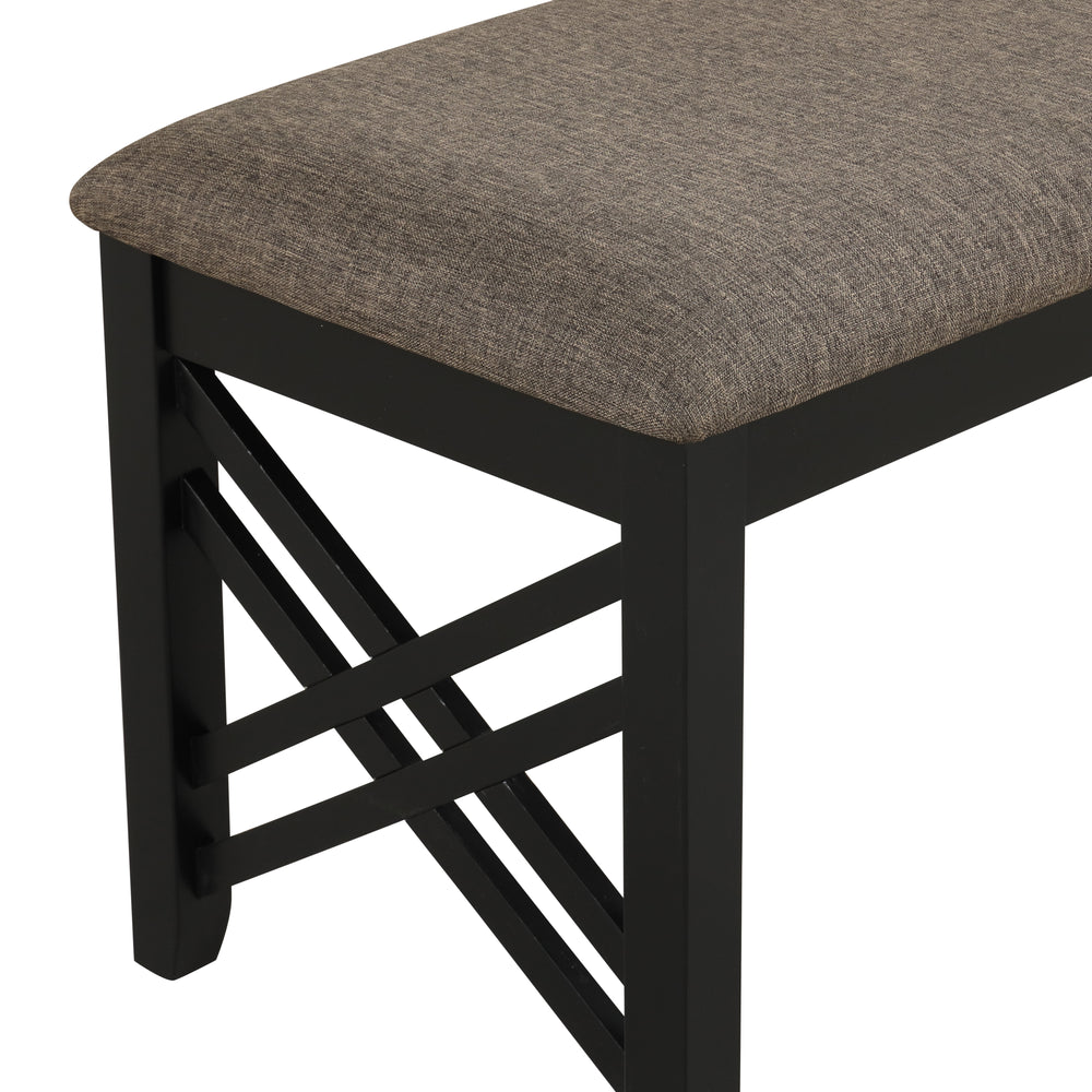 Potomac Dining Bench-Brown/black