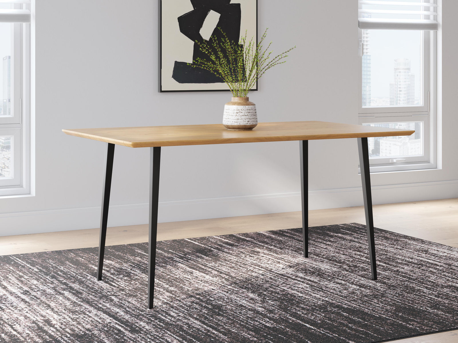 Gretlynn Dining Table - Light Brown (2)