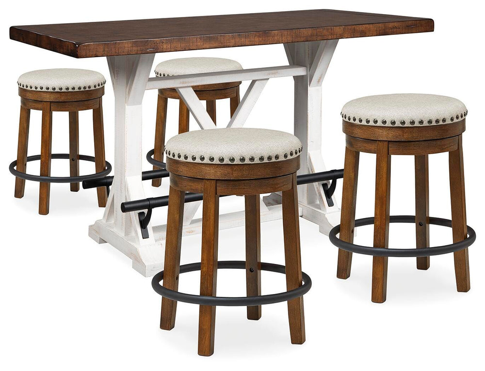 Valebeck Counter Height Table and 4 Stools - Multi (1)