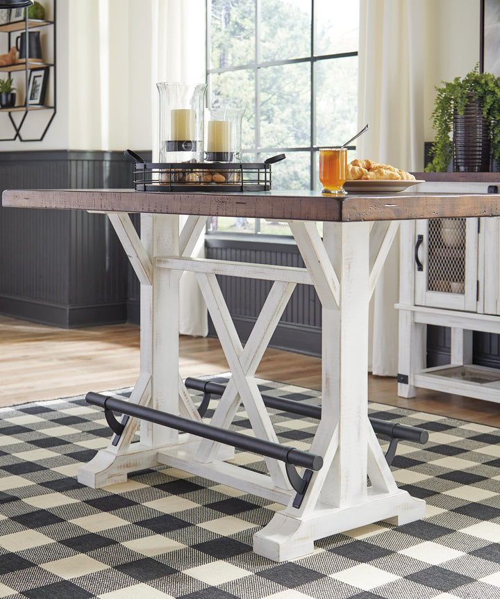 Valebeck Counter Height Table and 4 Stools - Multi (7)