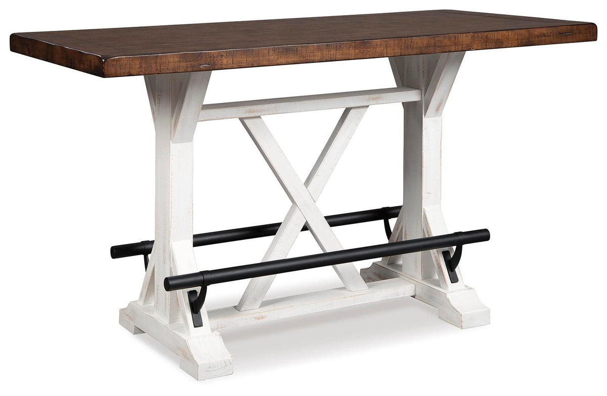 Valebeck Counter Height Dining Table and 8 Barstools - Multi (2)
