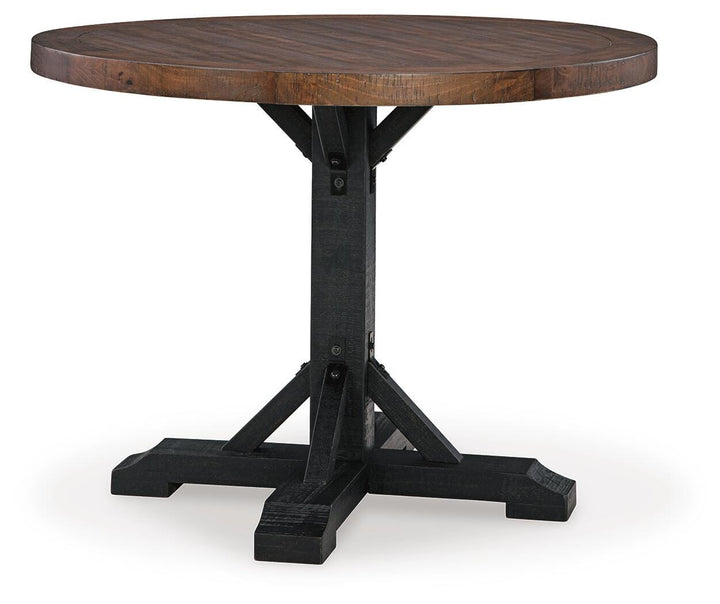 Valebeck Counter Height Dining Table - Dark Brown (1)