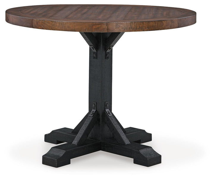 Valebeck Counter Height Dining Table - Dark Brown (3)
