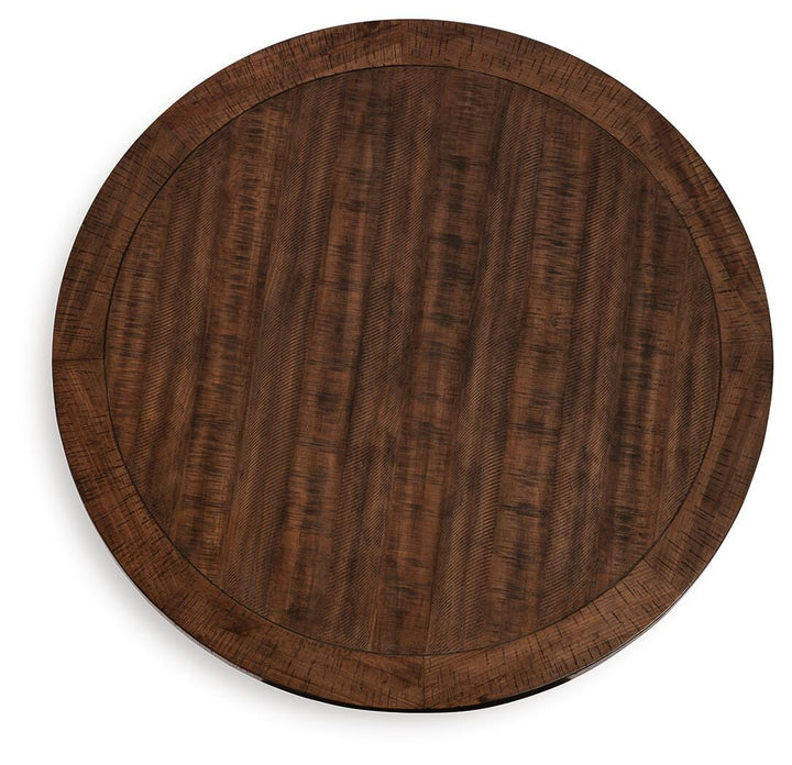 Valebeck Counter Height Dining Table - Dark Brown (4)