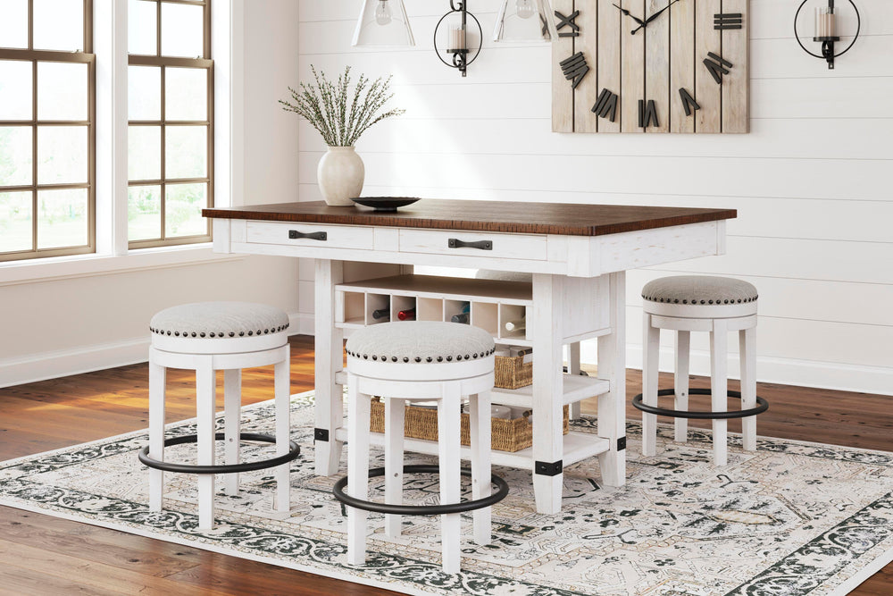 Valebeck Counter Height Dining Table and 4 Barstools - Multi (1)