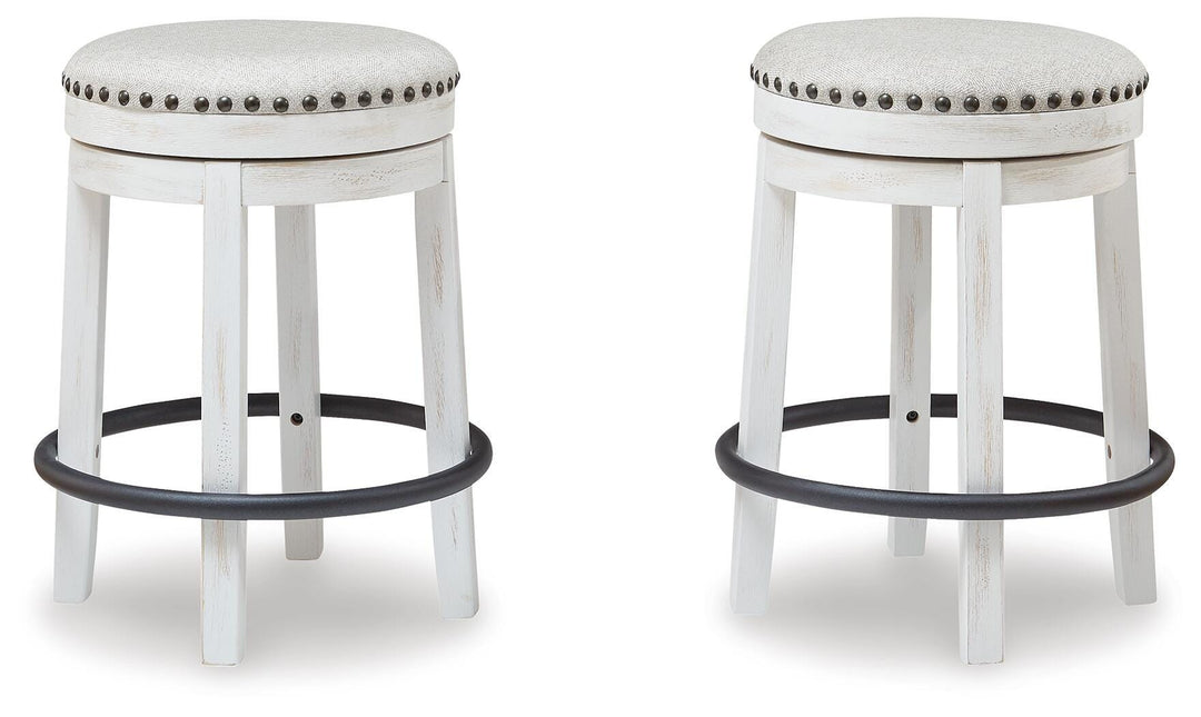 Valebeck Counter Height Stool - White (5)